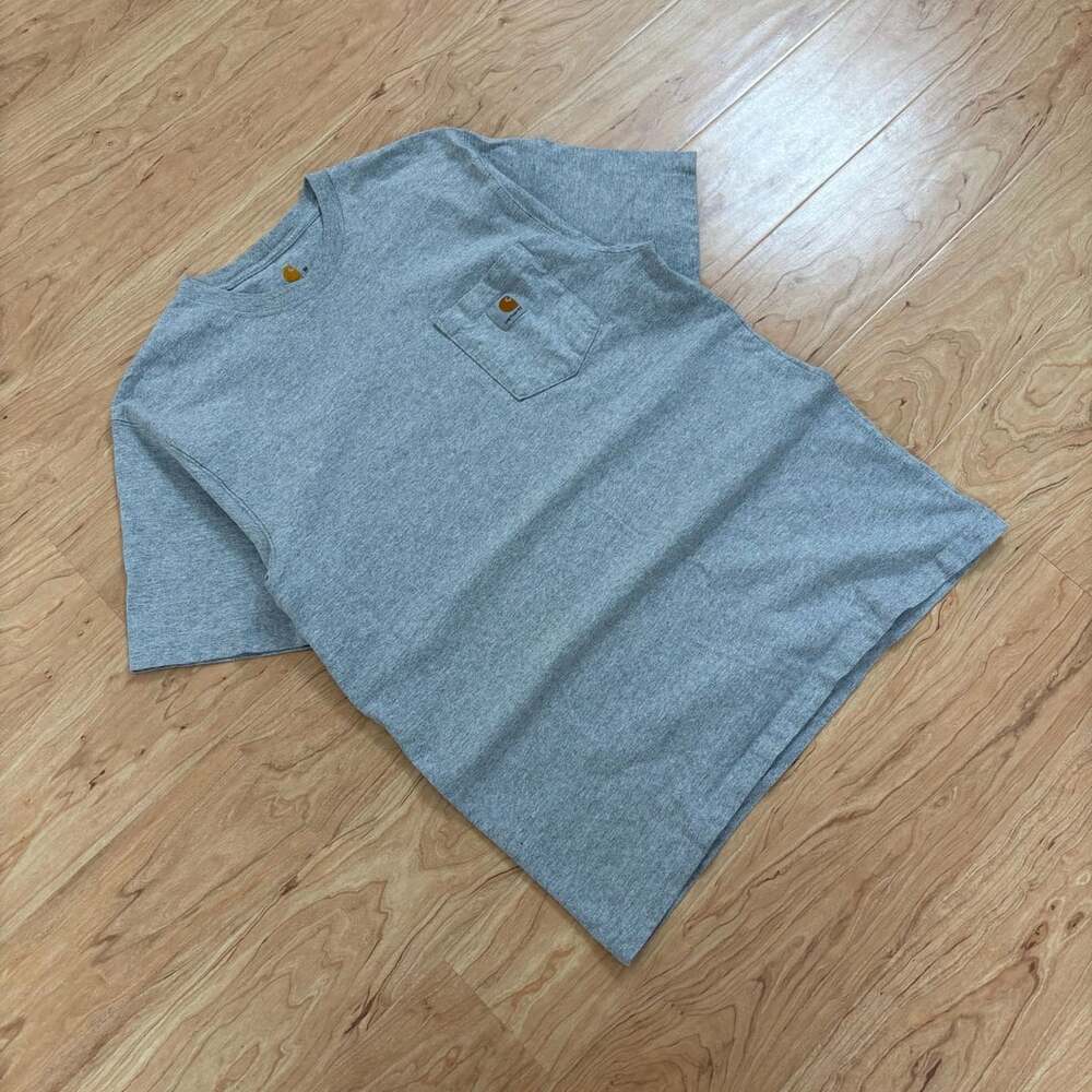 Carhartt Original Fit Heather Gray Pocket T-Shirt Size M